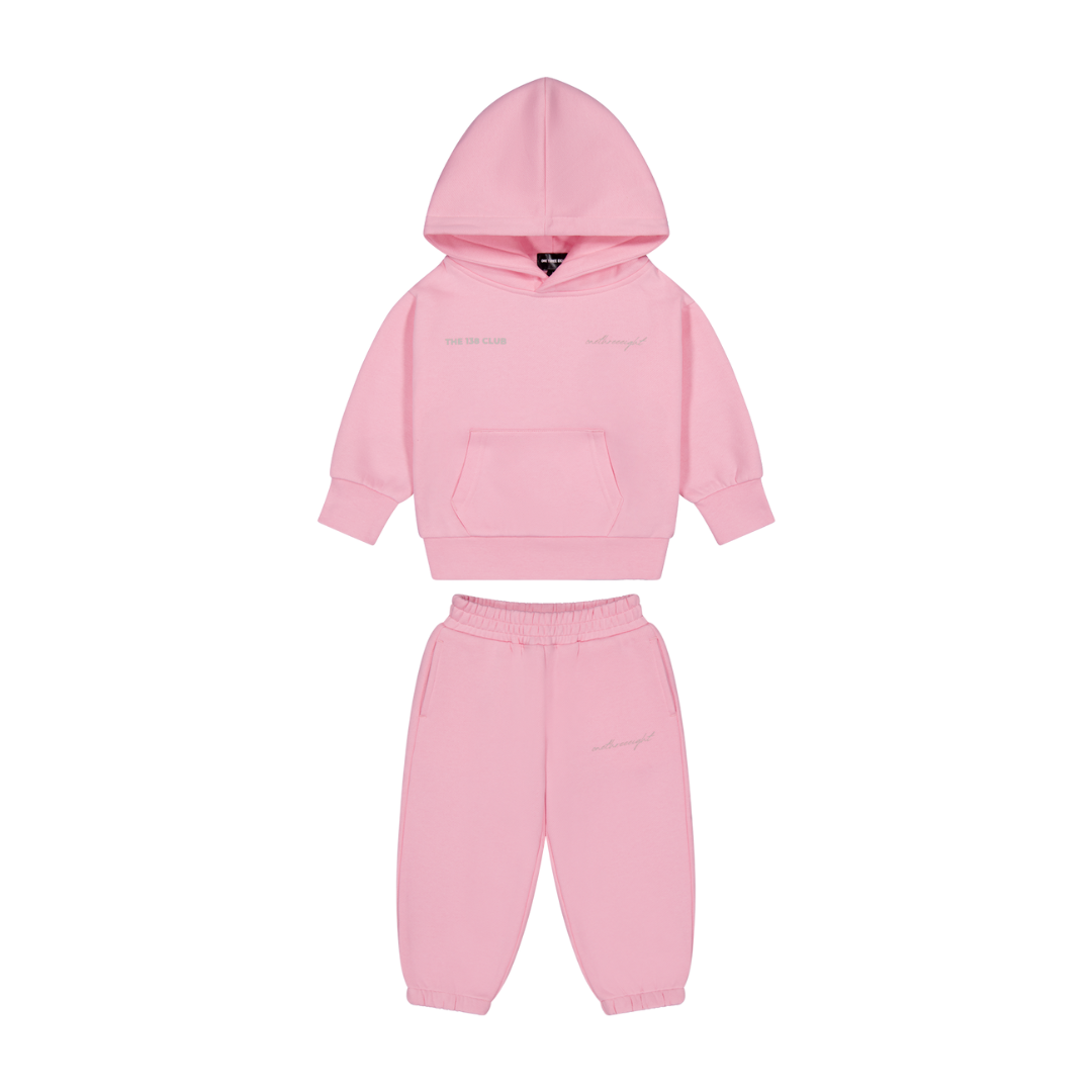 CLUB KIDS TRACKSUIT SET BABY PINK