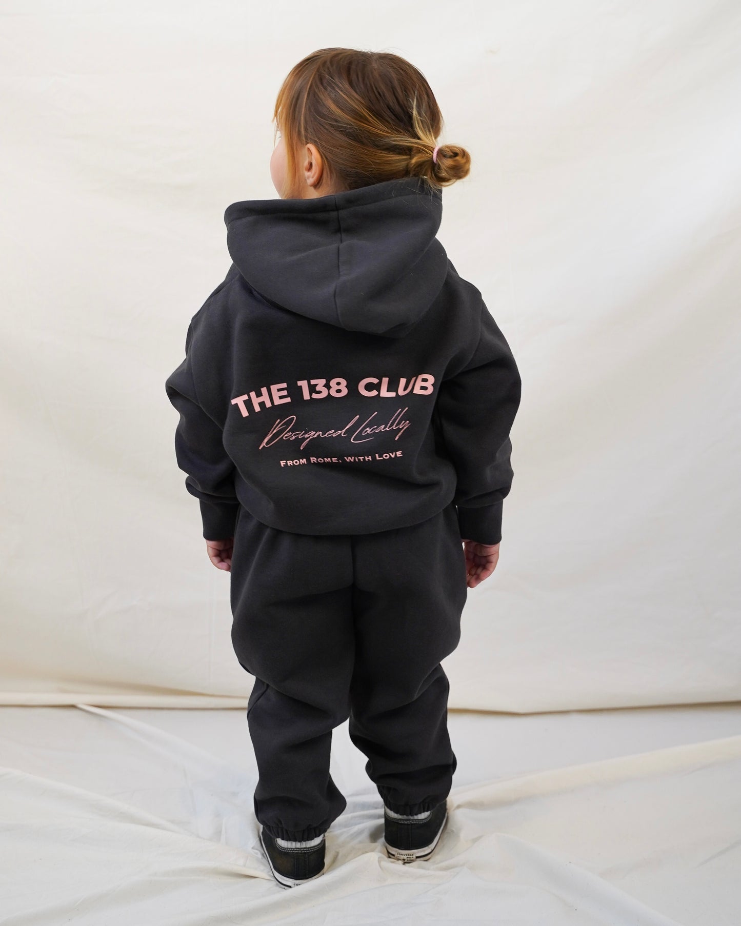 CLUB KIDS TRACKSUIT SET - CHARCOAL