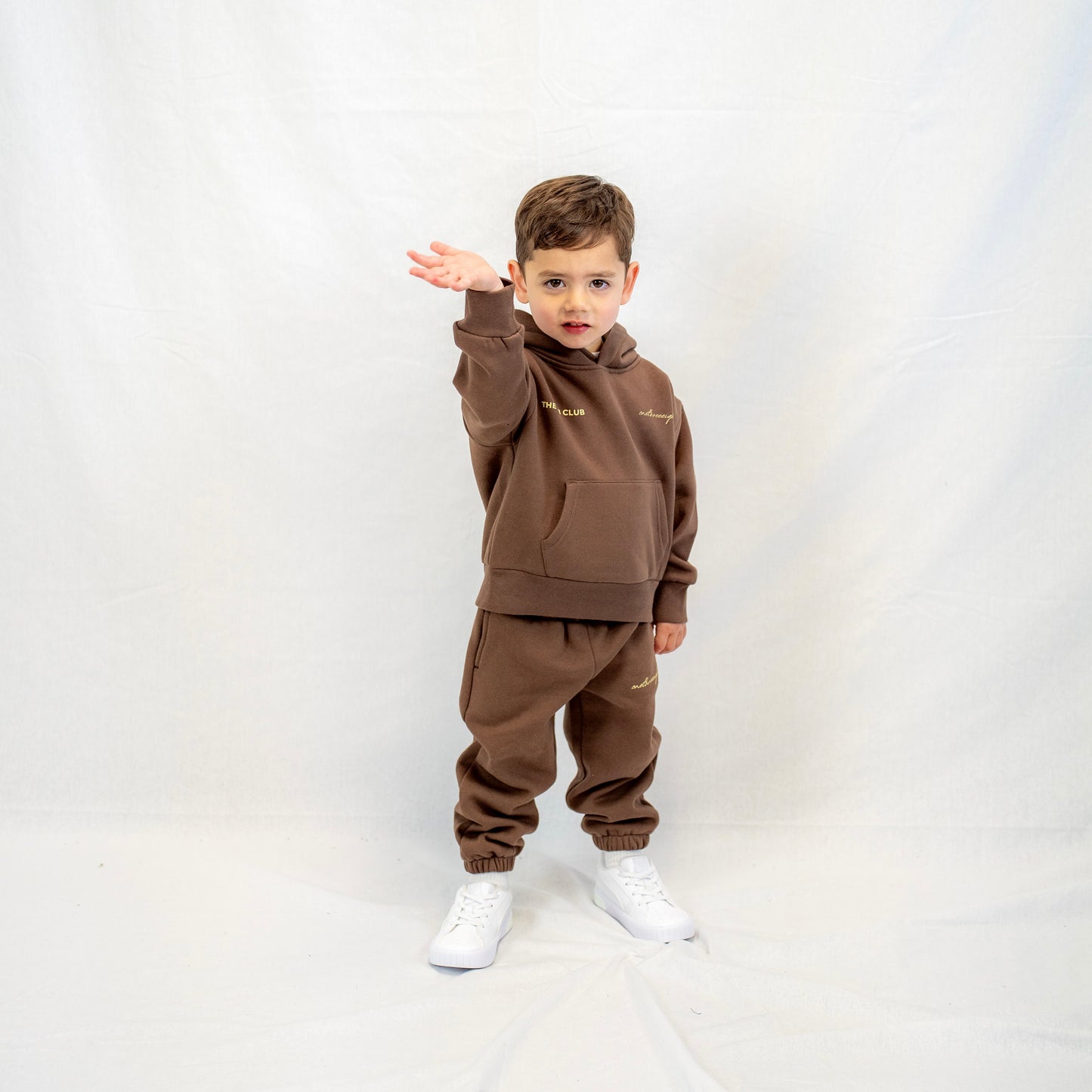 CLUB KIDS TRACKSUIT SET - CHOCOLATE