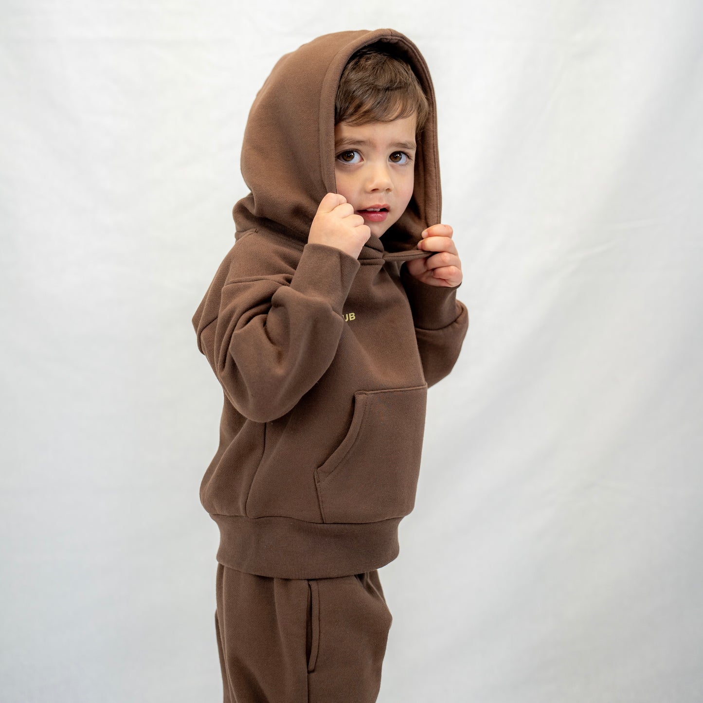 CLUB KIDS TRACKSUIT SET - CHOCOLATE