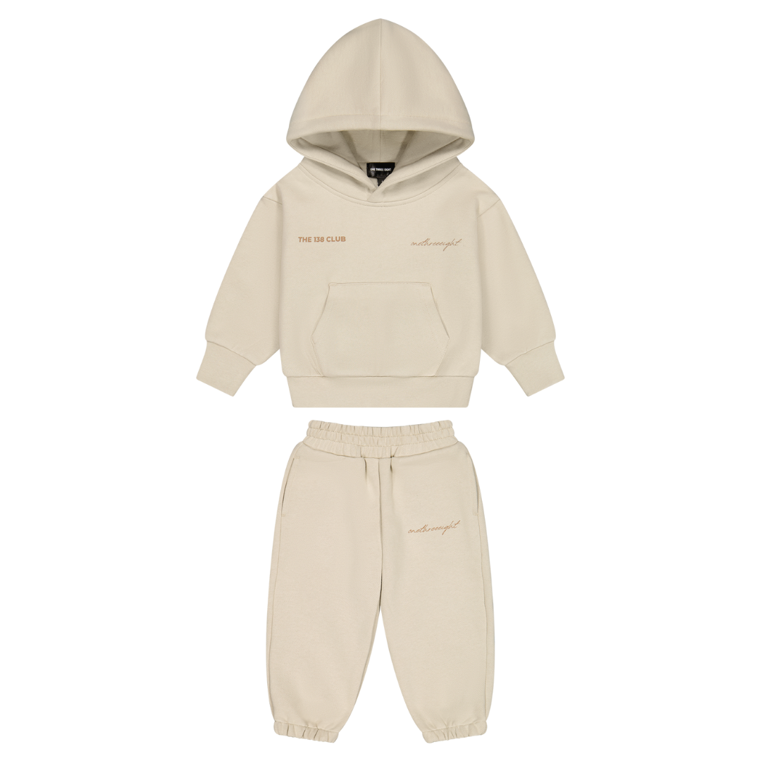 CLUB KIDS TRACKSUIT SET - BONE