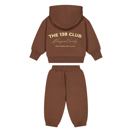 CLUB KIDS TRACKSUIT SET - CHOCOLATE