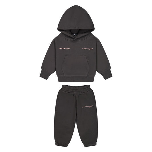 CLUB KIDS TRACKSUIT SET - CHARCOAL