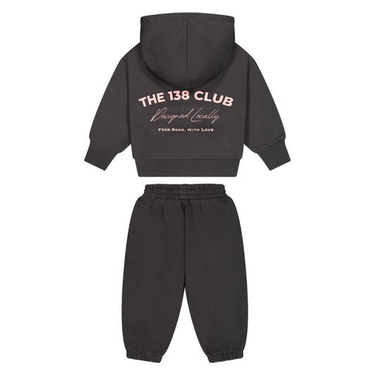 CLUB KIDS TRACKSUIT SET - CHARCOAL