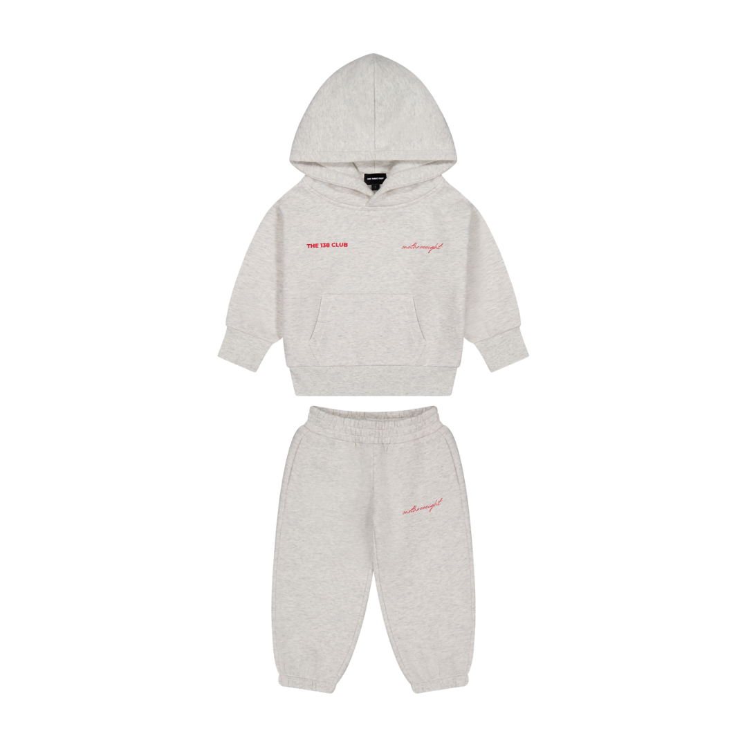 CLUB KIDS TRACKSUIT SET - GREY MARLE