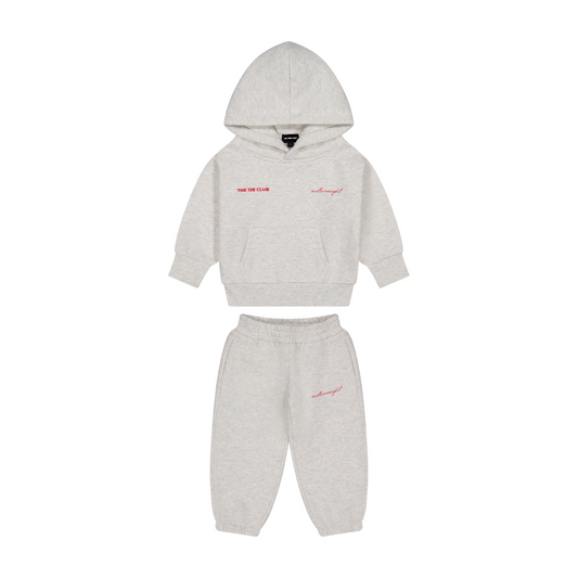 CLUB KIDS TRACKSUIT SET - GREY MARLE