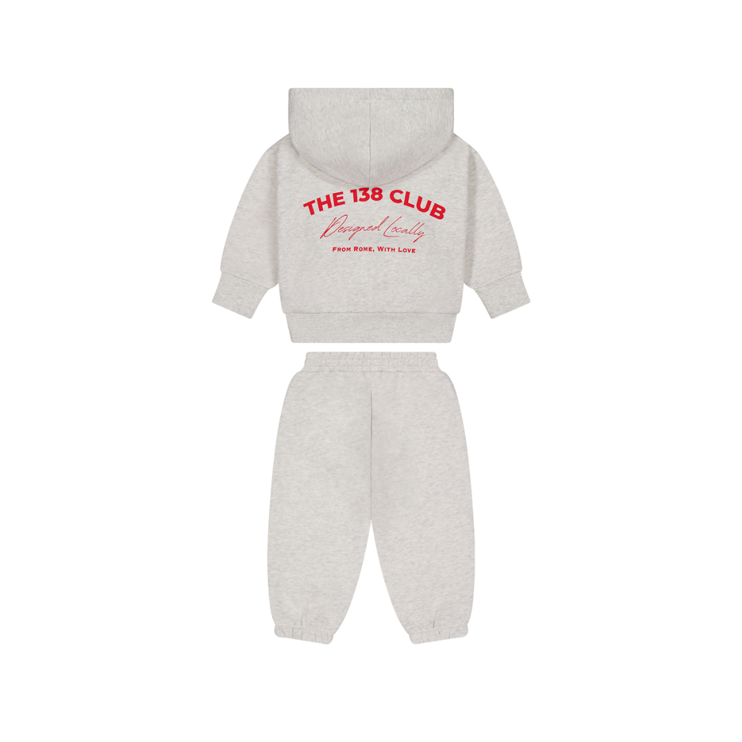 CLUB KIDS TRACKSUIT SET - GREY MARLE