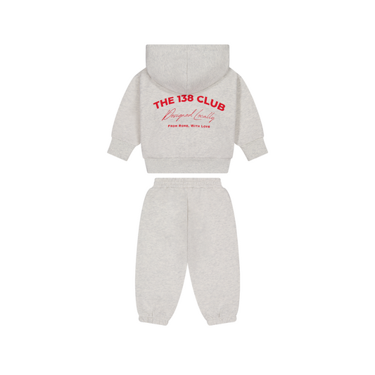 CLUB KIDS TRACKSUIT SET - GREY MARLE