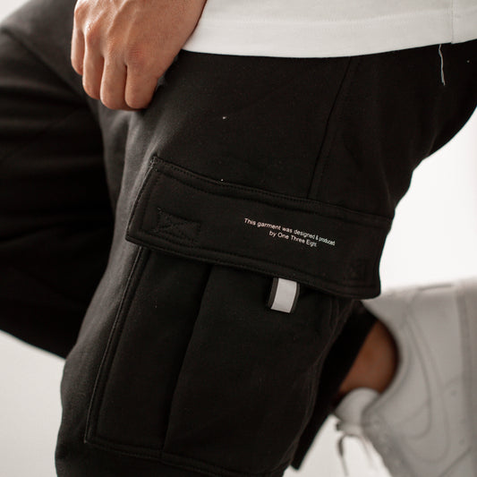 CARGO TRACKPANTS BLACK