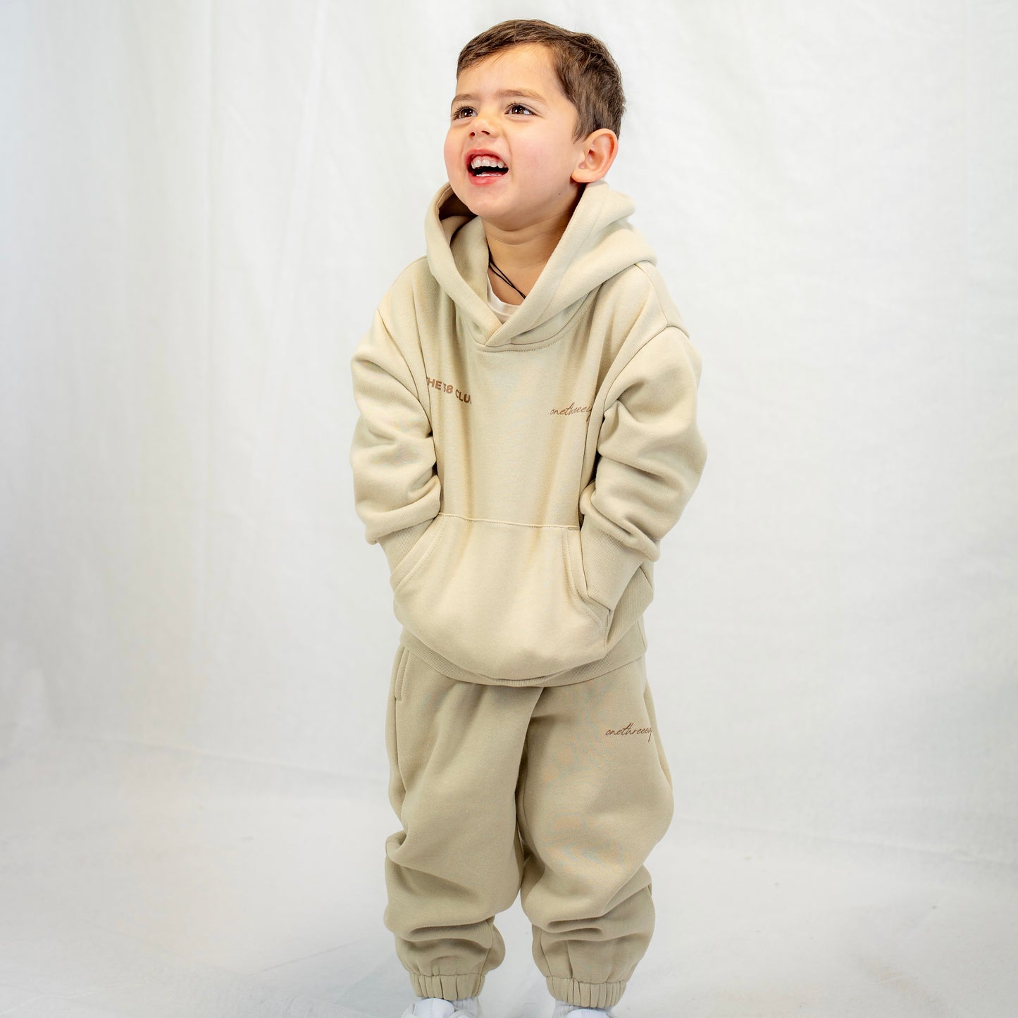 CLUB KIDS TRACKSUIT SET - BONE