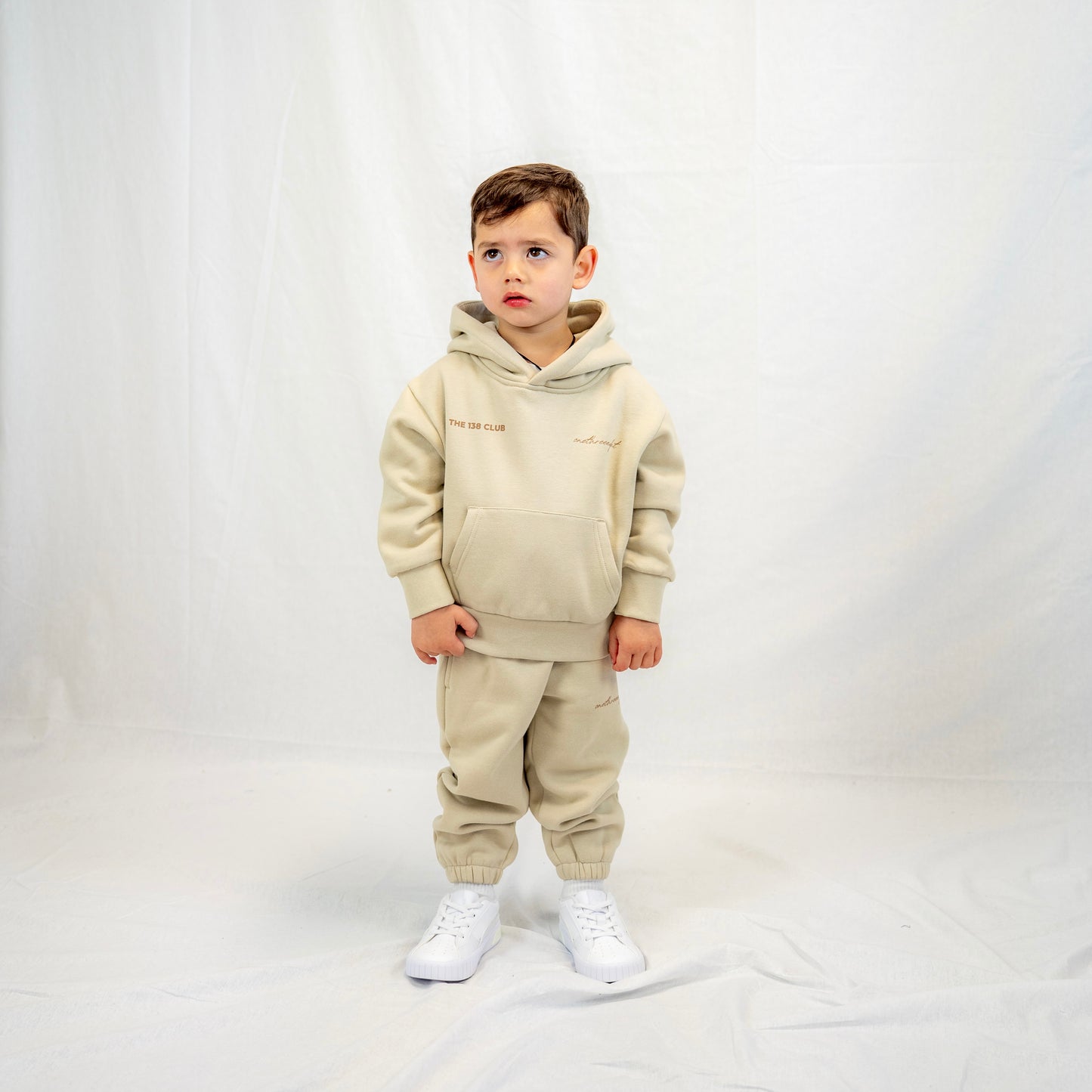 CLUB KIDS TRACKSUIT SET - BONE