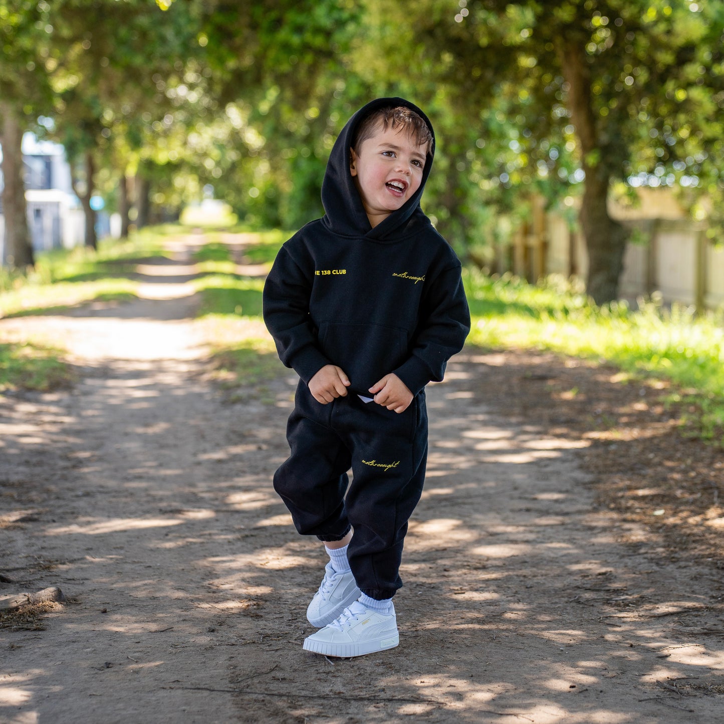 CLUB KIDS TRACKSUIT SET - BLACK