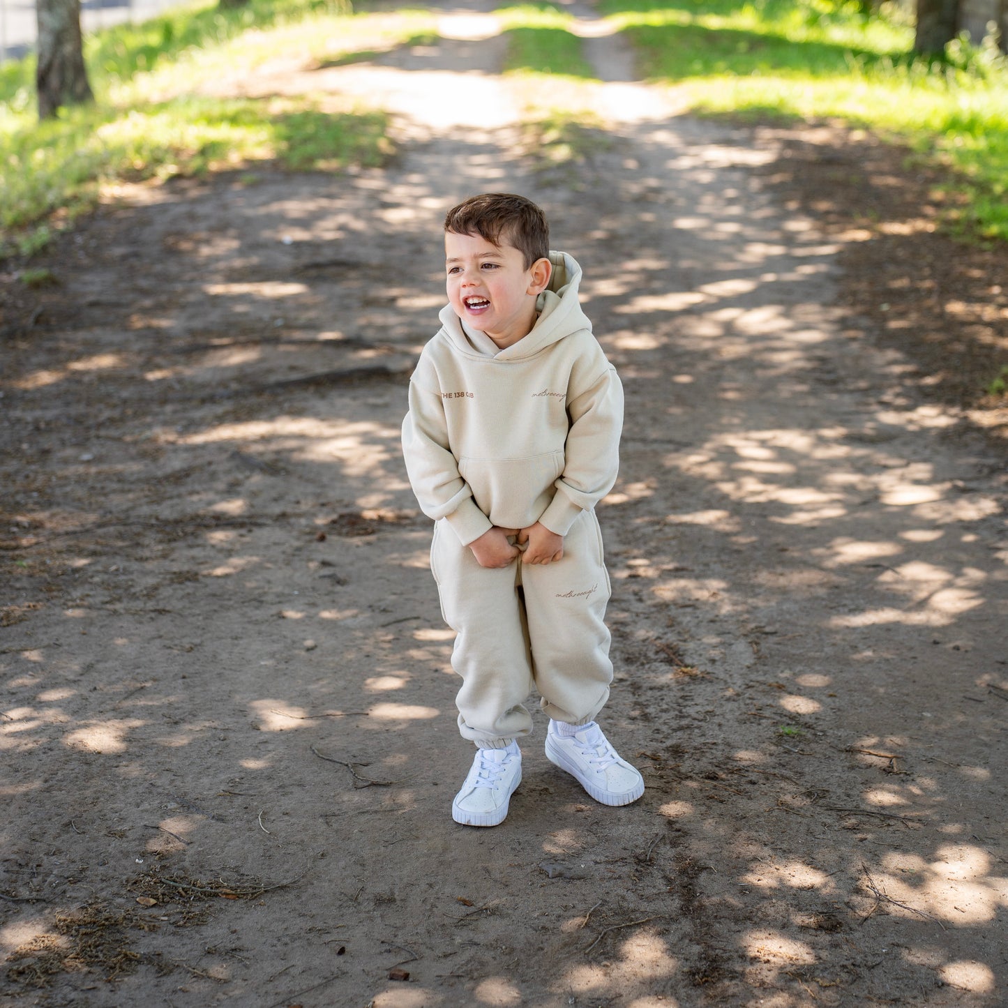 CLUB KIDS TRACKSUIT SET - BONE