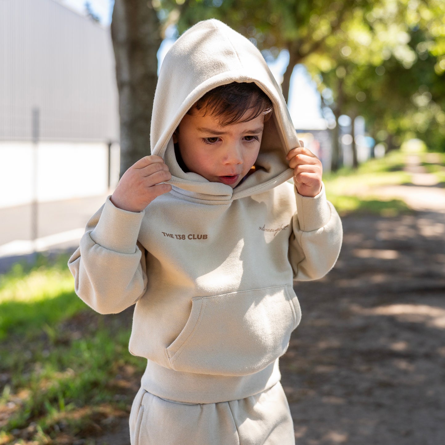 CLUB KIDS TRACKSUIT SET - BONE