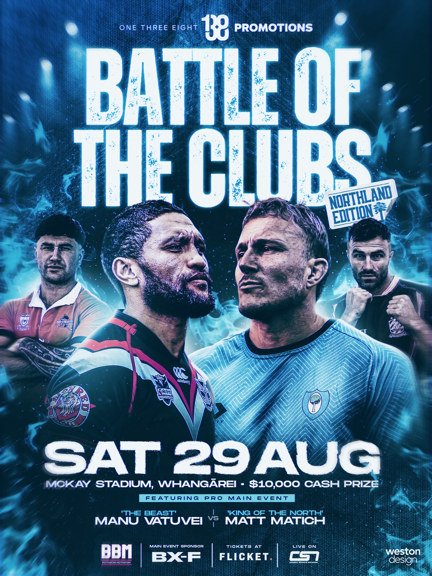 Battle Of The Clubs Northland - 29 August 2026, McKay Stadium, Whangarei